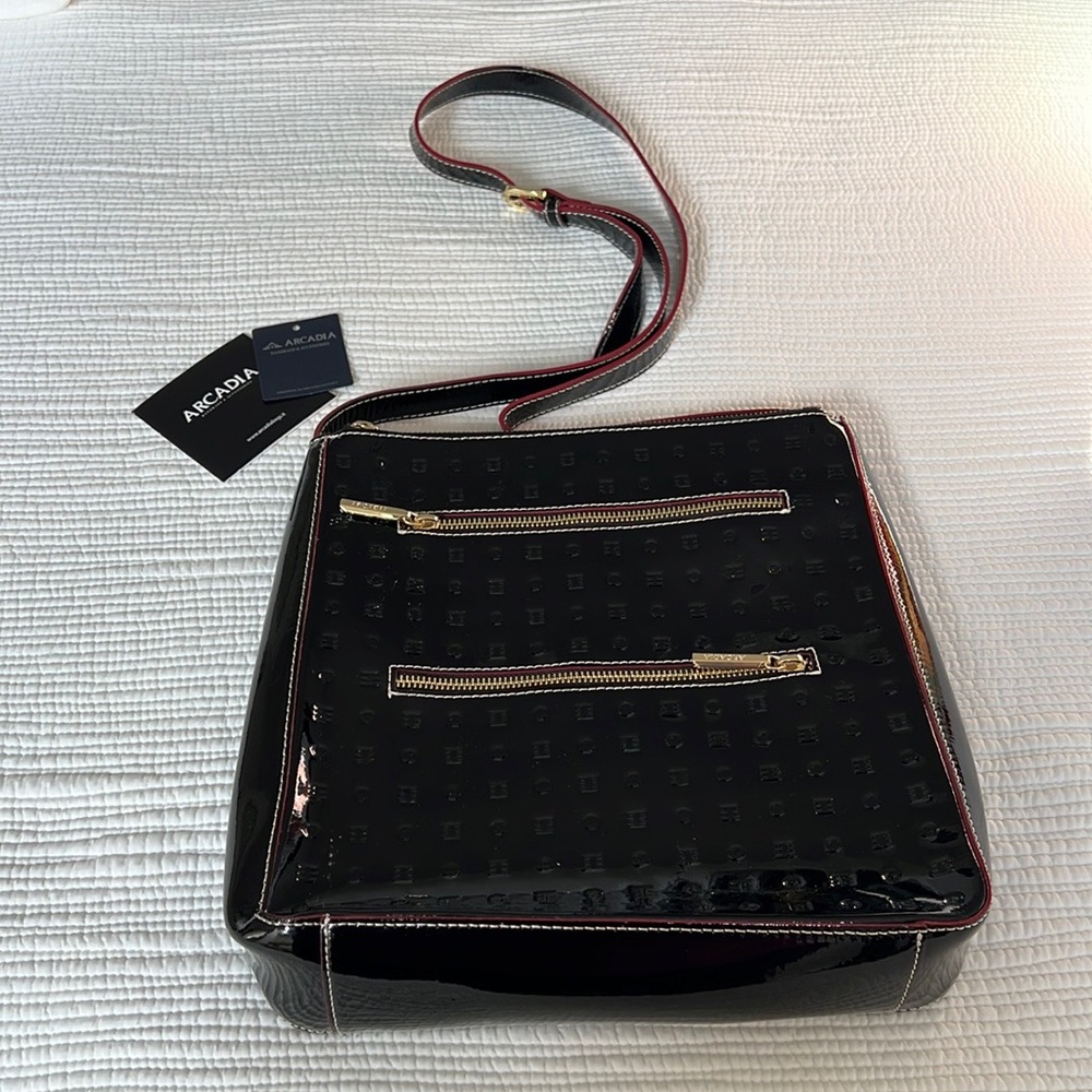 Arcadia Cross-body Patent Leather bag